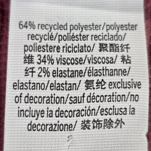 Womens Victorias Secret Pink Ribbed Cropped Top Collared Long Sleeve Polyester M - Picture 3 of 7